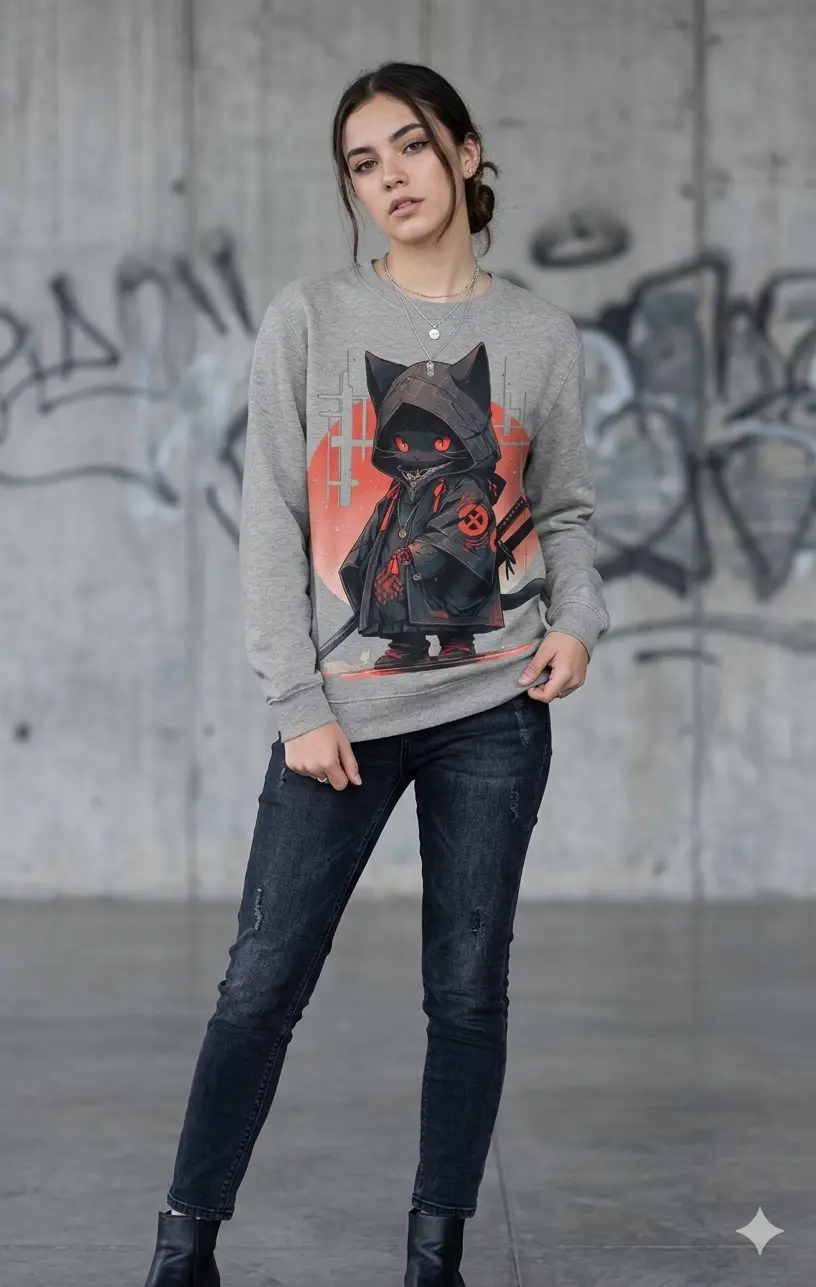 Samurai Cat Sweater